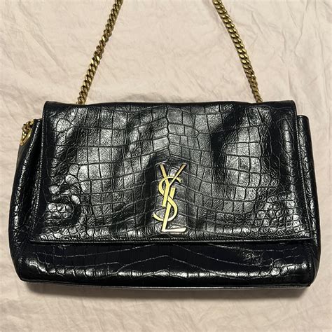 ysl crocodile skin|REVERSIBLE KATE MEDIUM IN CROCODILE.